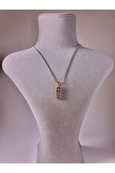 Esmia Jewelry Çelik Külçe Gold Kolye