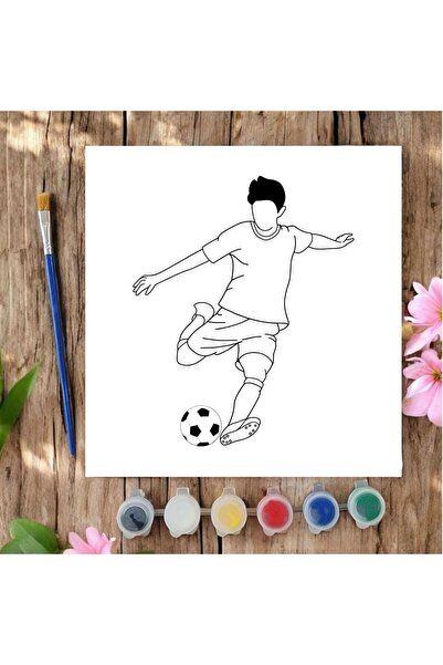 CHVE DESIGN 20x20 Tuval Boyama Seti Etkinlik futbol Boyama Seti