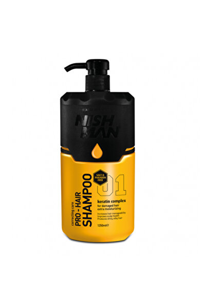 NISHMAN Șampon Nish Man 01 Pro-Hair cu complex de keratină 1250ml
