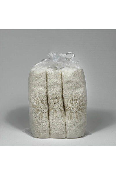 Storm Home 3’lü Dantelli Mutfak Havlusu Seti – %100 Pamuk – 30x50 cm