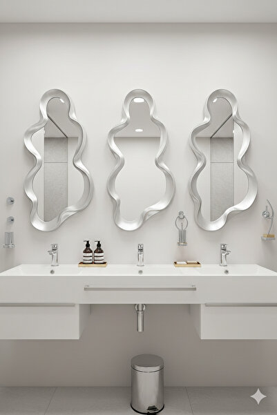 Generic Elegant mirror set with a luxurious frame, adding a touch of sophistication to any space. 100 x 49 cm