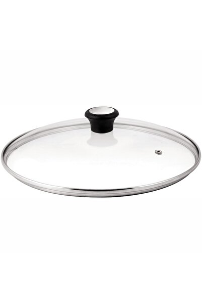 TEFAL Capac de sticlă Exception cu mâner, 24 cm, orificiu de abur, margine din oțel inoxidabil