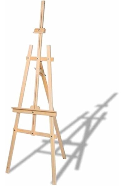 yenibagshop Doğal Seramik Hamuru Şövale 172 Cm Ahşap Resim Şovalesi Ressam Se...