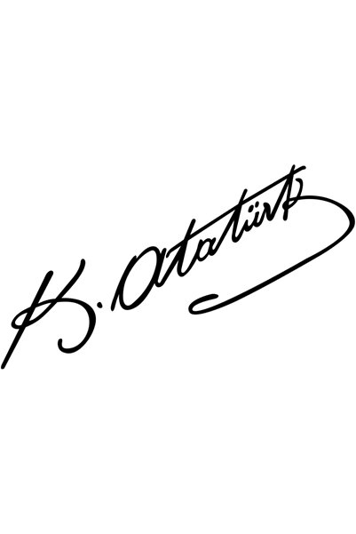 Generic Brand Accessory Kemal Atatürk Signature Sticker Car Auto Vehicle Stic...