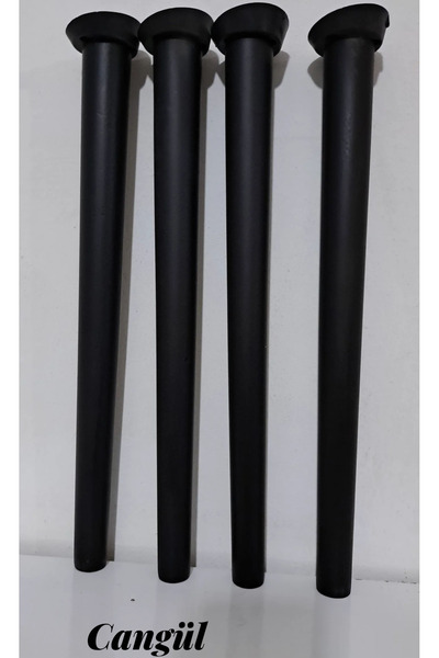 shop 50 cm siyah masa sandalye konik ayak 4 adet