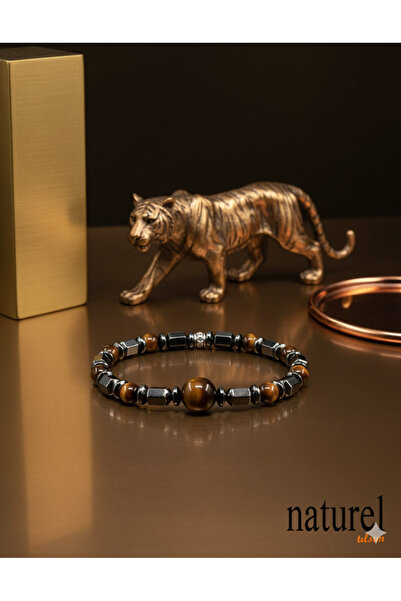 Naturel Tılsım Tiger Eye 6mm Natural Stone Bracelet