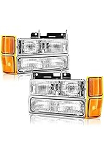 Generic مجموعة تشطيبات متوافقة مع يوكون، تاهو، سوبيربان، سييرا (1994-1999) - 28 × 28 × 3 سم - برتقالي