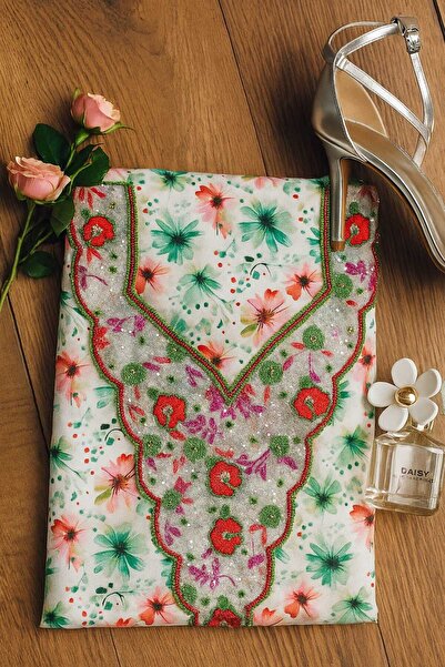 BYNAN مخاوير ،مخور مطرز يدوي قماش حيرير (قماش )