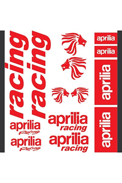 Oracal 651 Moto Sticker Set, Aprilia Racing red
