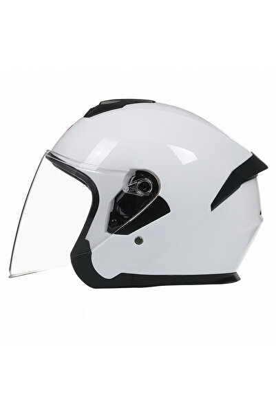 FIXATO Cască unisex pentru motocicletă/scuter, cu vizieră dublă, mărime unive...