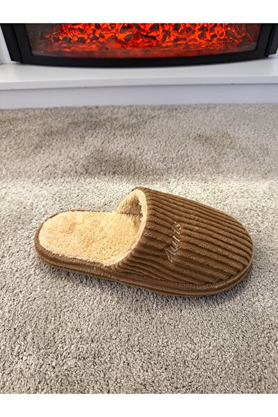 Auris Men's Silent Sole Very Soft and Lightweight Wool Inside Plush House Slippers