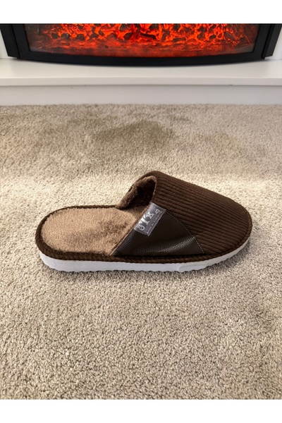 ÖTZ Men's Silent Sole Very Soft and Lightweight Wool Inside Plush House Slippers