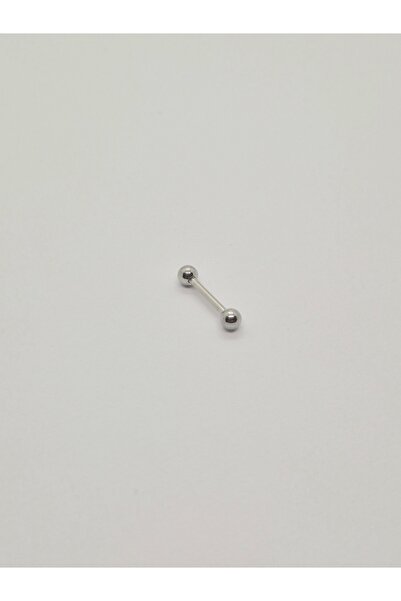 Set Paslanmaz Çelik Çift Top Uçlu Piercing (Kaş / Dudak / Kulak – Kararma Yapmaz) ( Uzunluk 12 mm )