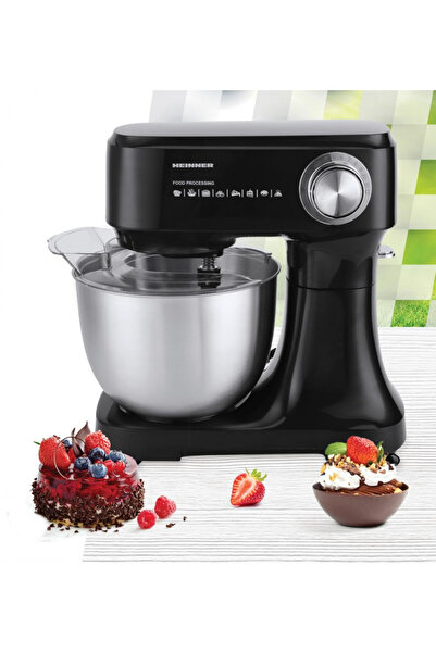 Heinner HPM-D750BK planetary mixer, 600 W, 3.5 l bowl, 12 speeds Black