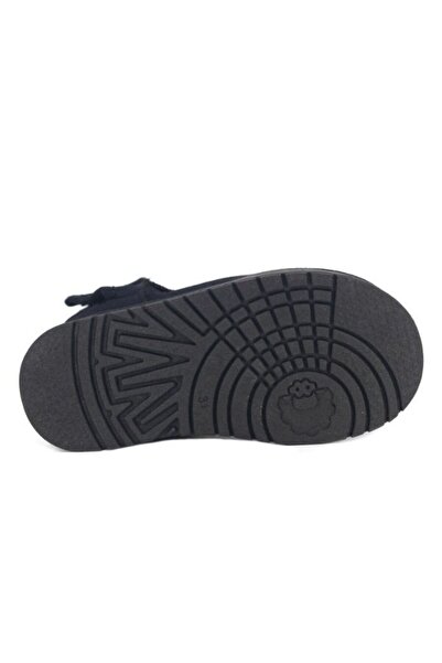 Motif Trend Çocuk Kız Bebek Siyah Ultra Mini Süet Bot Içi Kürklü Kışlık Taban Ug Bot