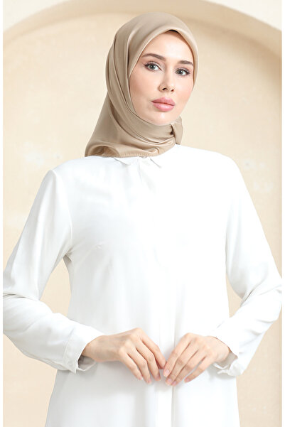 sefamerve Plain crystal scarf 70252-17 beige