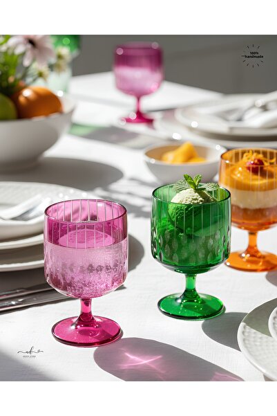 AKDEN STORE Handcrafted Cutout Decor Coffee Side Cup, Dessert Cup