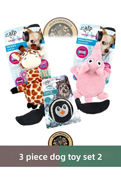 Afp لعبة كلب محشوة على شكل زرافة بالموجات فوق الصوتية مقاس 23.5×17×8.5 سم ولع...