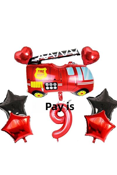 Parti Station مجموعة بالونات إدارة الإطفاء، مجموعة بالونات فويل رجل الإطفاء، ...