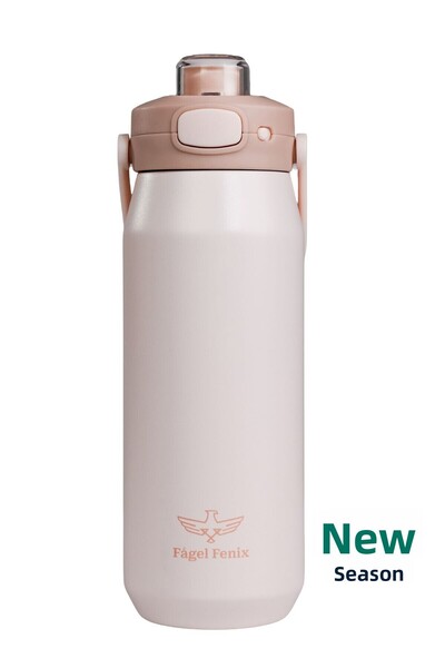 Fagel Fenix 750 ml Clearlok Pale Peach Double Layer Stainless Steel Flask