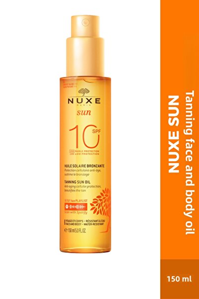 Nuxe Sun Sun Bronzing Face And Body Oil Spf 10 150ml 3264680005862