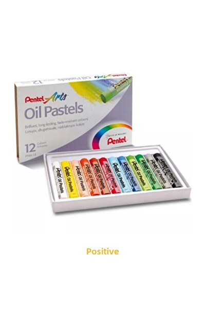 Pentel ألوان الباستيل الزيتية الفنية - 12 لونًا / Yphn12
