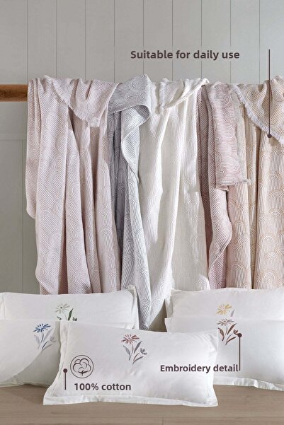 Elart Sunrise Blanket - Single 4-Piece Dried Rose Set