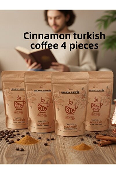 Helens Coffee Turkish Coffee with Collagen |   Cinnamon Flavored Turkish Coff...