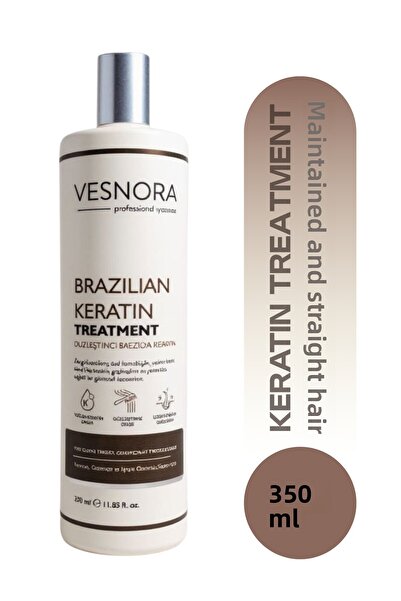 VESNORA Professional Systems فيسنورا كيراتين برازيلي لشعر ناعم ومستقيم وصحي 3...