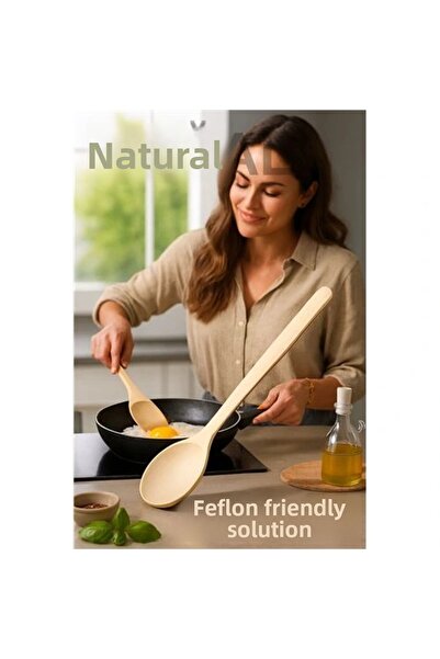 shopwave Natural Hornbeam Wood Serving Spoon – 20 Cm, Ergonomic and Durable Kitchen Helper