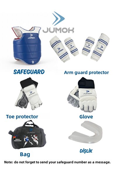 JUMOK طقم التايكوندو مكون من 6 قطع للتدريب والمباريات