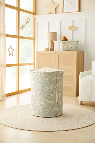 Ocean Home Textile Πτυσσόμενο καλάθι παιχνιδιών για παιδικό δωμάτιο με σχέδιο...
