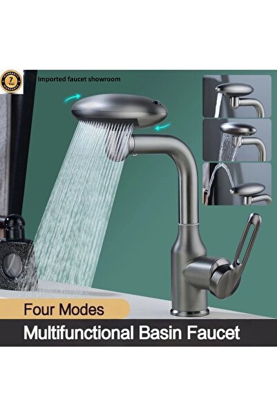 OEM 4 Anthracite Functions Bathroom Sink Kitchen Sink - Shower Waterfall