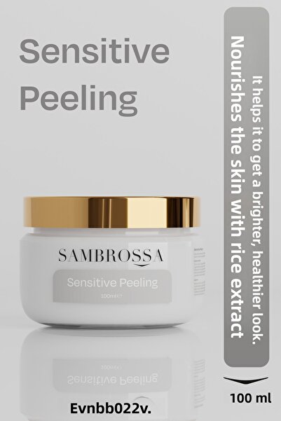 Sambrossa مقشر الوجه بالحبوب الحساسة 100 مل - منقي لطيف، يضيء البشرة ويغذيها