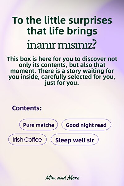 Mim and More Moonlight Gift Box | Pure Matcha, Good Night Tea, Irish Coffee, Sleep Well Vinegar Set