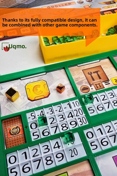 UQMO Gamer Mat (Pack of 5) Compatible with Terraforming Mars – with 3D Printing Plug-And-Play System