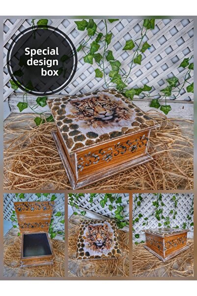 buraxe Handmade, with a Lion Figure, New Year'S/Birthday Gift, Wooden Memory/...