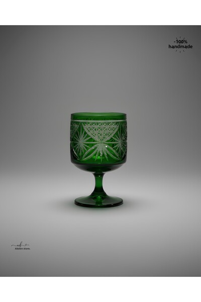 AKDEN STORE Cut Crystal Decor Maple Cup, Magnolia Bowl