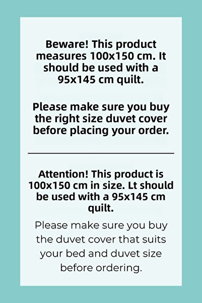 Tuğba Kuğu Baby Size Duvet Cover Set (100X150) - Little Lion Series - Letter g