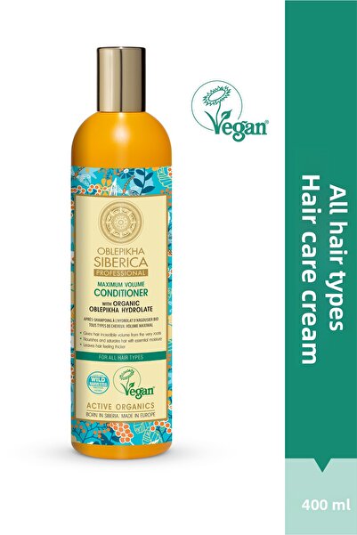 Natura Siberica بلسم أوبليبيكا سيبيريكا مع إبرة برية لجميع أنواع الشعر 400 مل