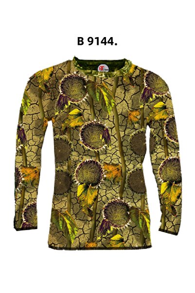 HT Outdoor Μακρυμάνικο μπλουζάκι με σχέδιο ηλιοτρόπιο