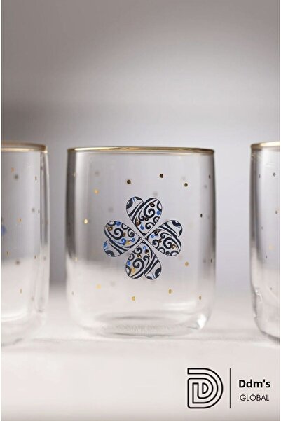 Rakle Charm Water Glass Set of 3 315 Cc Blue