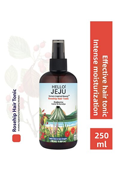 Hello Jeju ! تونيك العناية بالشعر من ثمر الورد والتوت البري والخروع والكاميلي...