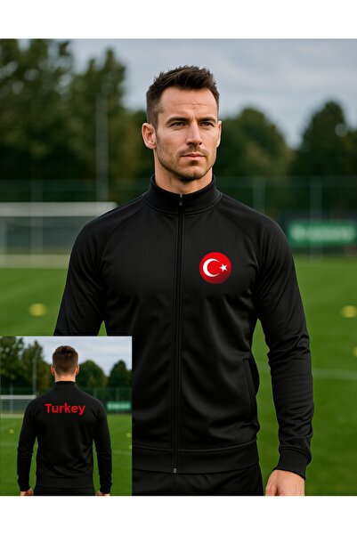 SARI Turkey Diver Fabric Logo Tracksuit Top