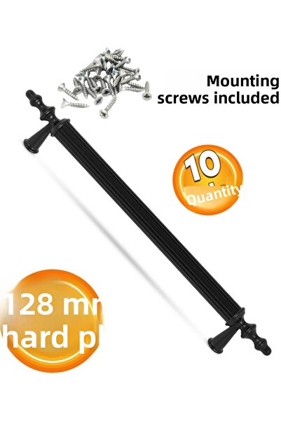 evizmo PLASTIC DUR 10 BUC. 128 mm Mobilier negru pentru sertar de bucătărie, ...