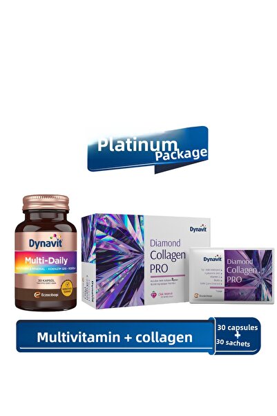 Dynavit Multidaily (Multivitamin & Energy) + Diamond Collagen Pro (Hair & Skin & Nails) – Platinum Package