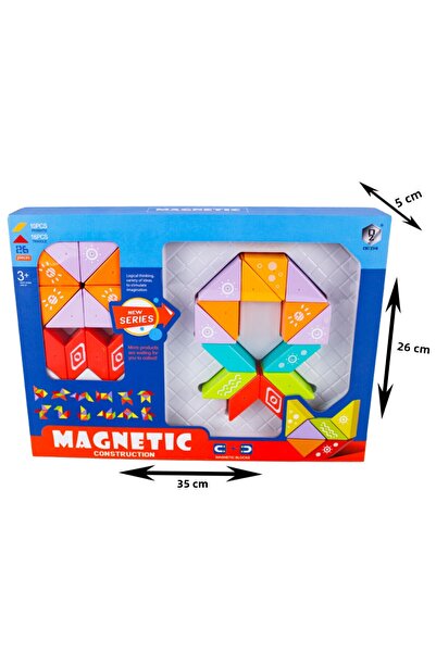 osman kızılkaya Kzl 26 Pieces Magnetic Intelligence Blocks Hd375A