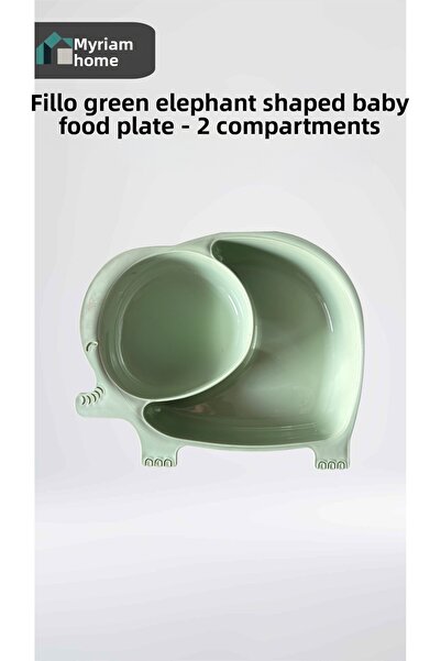 Lova طقم طعام للأطفال من ميريام هوم فيلوتاباك، طبق طعام للأطفال على شكل فيل ب...