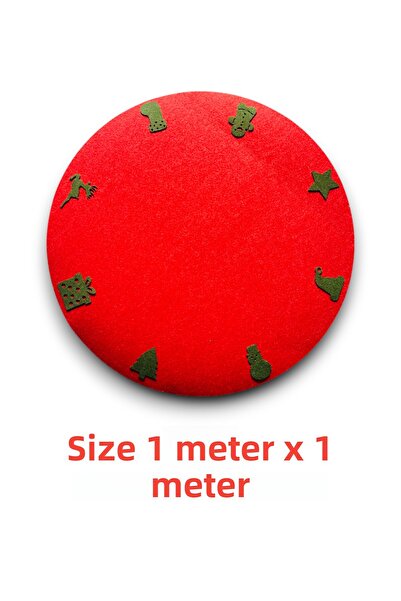 Karter İnovasyon Christmas Tree Rug, Felt Christmas Tree Rug, Christmas Ornament, Christmas Decor,