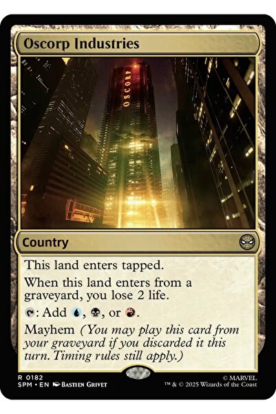 Magic The Gathering بطاقة ألعاب مرخصة من شركة أوسكورب للصناعات فويل R-0182